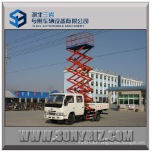 8m 10m Dongfeng DFAC Hydraulic Lifting Aerial Cage Truck